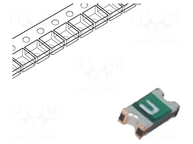 Fuse: PTC polymer; 50mA; Imax: 40A; SMD; 0ZCM; 0603 BEL FUSE 0ZCM0005FF2G