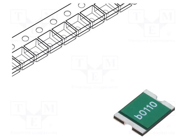 Fuse: PTC polymer; 1.1A; Imax: 100A; SMD; 0ZCF; 2920 BEL FUSE 0ZCF0110FF2C