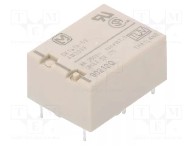 Relay: electromagnetic; SPST-NO + SPST-NC; Ucoil: 5VDC; 8A/250VAC PANASONIC DK1A1B-5V