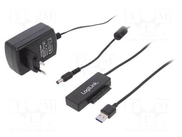 USB to SATA adapter; SATA plug,USB A plug; 5Gbps LOGILINK AU0050