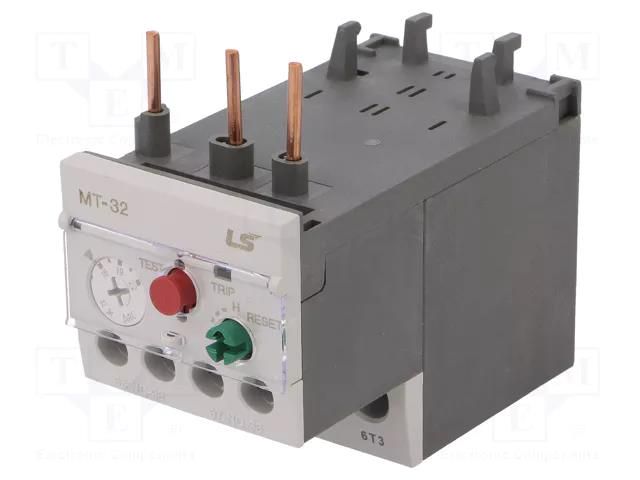 Thermal relay; Series: METASOL; Auxiliary contacts: NO + NC; IP20 LS ELECTRIC MT-32-16-22A