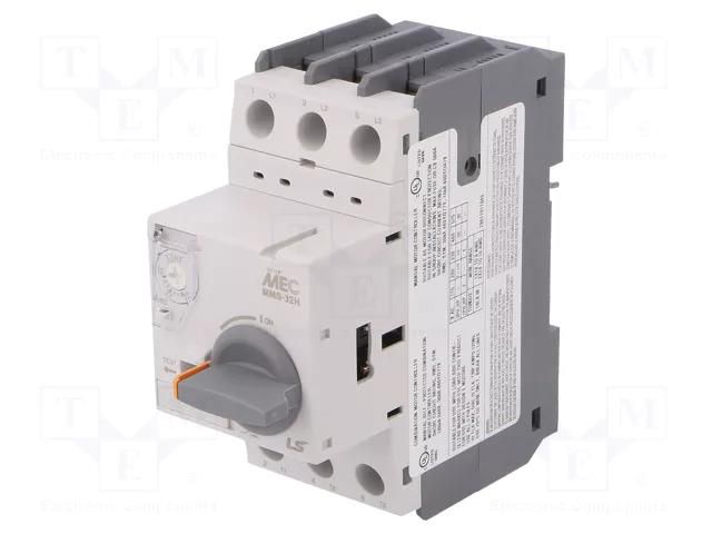 Motor breaker; 15kW; 220÷690VAC; for DIN rail mounting; IP20 LS ELECTRIC MMS-32H-32A