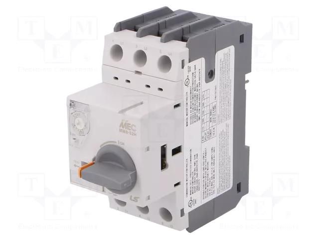 Motor breaker; 0.09kW; 220÷690VAC; for DIN rail mounting; IP20 LS ELECTRIC MMS-32H-0.4A