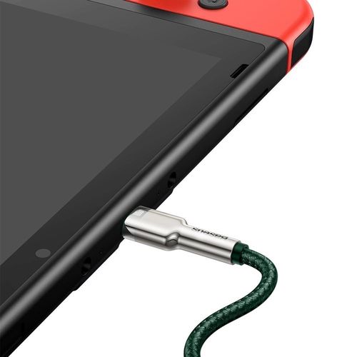 Baseus Cafule Series Metal Data USB-C / USB-C PD QC SCP 100W 5A 2 m cable - green, Baseus 6953156202399 6953156202399
