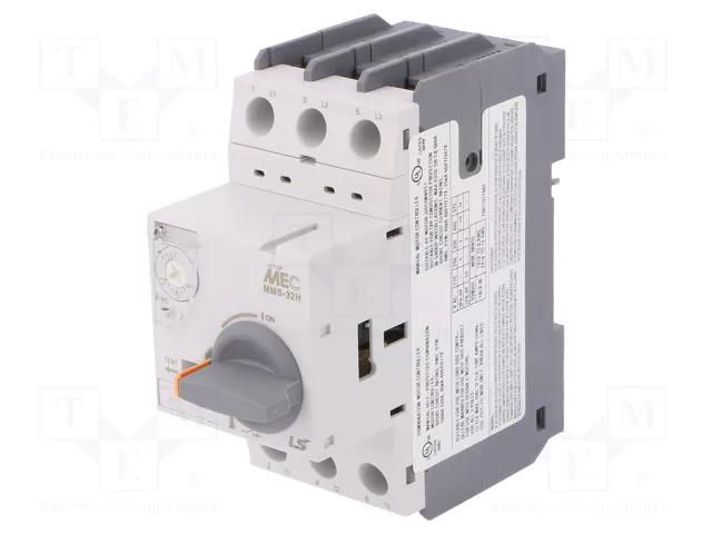 Motor breaker; 5.5kW; 220÷690VAC; for DIN rail mounting; IP20 LS ELECTRIC MMS-32H-13A