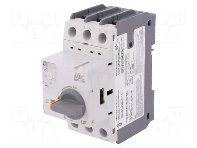 Motor breaker; 4kW; 220÷690VAC; for DIN rail mounting; IP20 LS ELECTRIC MMS-32H-10A