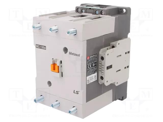 Contactor: 3-pole; NO x3; Auxiliary contacts: NO + NC; 230VAC LS ELECTRIC MC-130A-230VAC