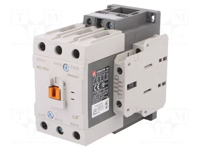Contactor: 3-pole; NO x3; Auxiliary contacts: NO + NC; 230VAC; 65A LS ELECTRIC MC-65A-230VAC