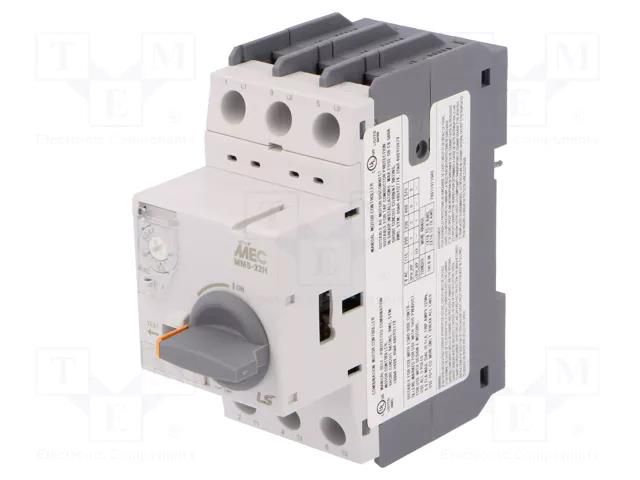 Motor breaker; 3kW; 220÷690VAC; for DIN rail mounting; IP20 LS ELECTRIC MMS-32H-8A