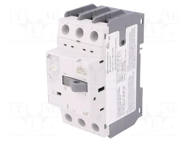 Motor breaker; 0.75kW; 220÷690VAC; for DIN rail mounting; IP20 LS ELECTRIC MMS-32S-2.5A