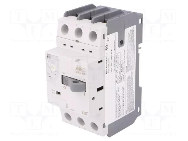 Motor breaker; 7.5kW; 220÷690VAC; for DIN rail mounting; IP20 LS ELECTRIC MMS-32S-22A