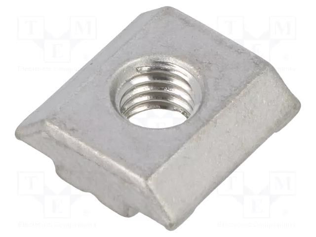 Nut; for profiles; Width of the groove: 6mm; stainless steel FATH FA-096485E