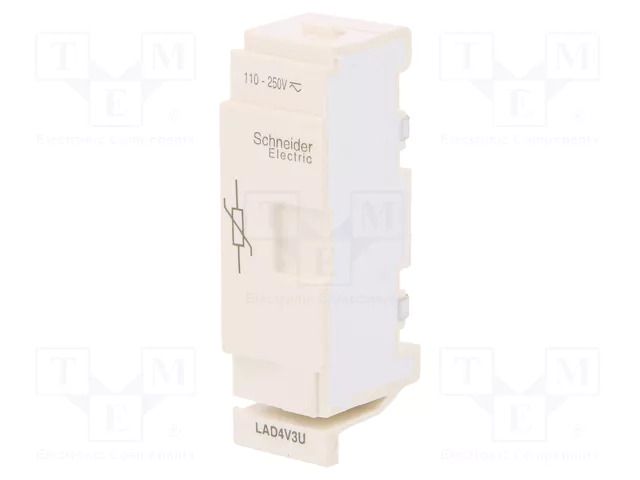 Surge arrester; varistor; front; -25÷55°C; 110÷250VAC; 110÷250VDC SCHNEIDER ELECTRIC LAD4V3U