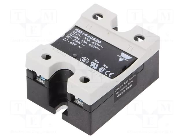 Relay: solid state; Ucntrl: 20÷280VAC,22÷48VDC; 50A; 42÷440VAC CARLO GAVAZZI RM1A40A50