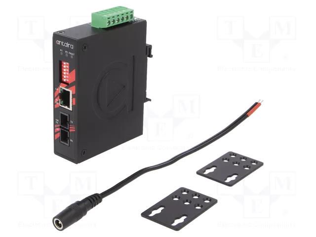 Media converter; ETHERNET/multi-mode fiber; Number of ports: 2 ANTAIRA IMC-C100-M