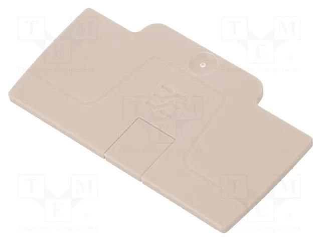 End plate; colourless; A WEIDMÜLLER AEP2C4