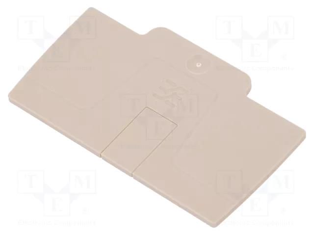 End plate; colourless; A WEIDMÜLLER AEP2C6
