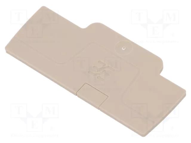 End plate; colourless; A WEIDMÜLLER AEP3C1.5