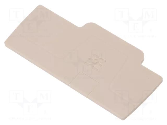 End plate; colourless; A WEIDMÜLLER AEP3C2.5