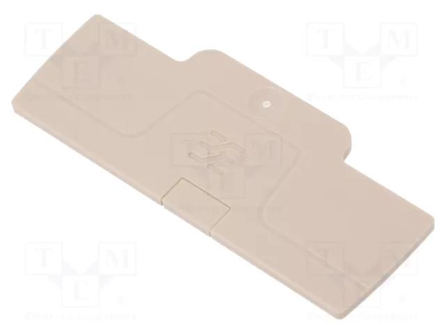End plate; colourless; A WEIDMÜLLER AEP4C1.5