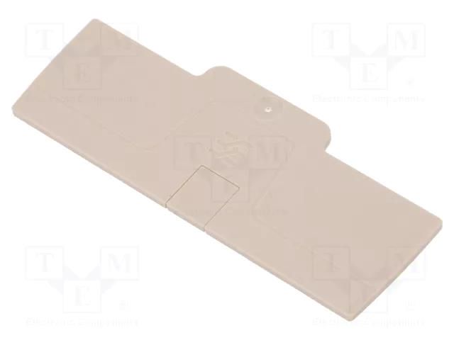 End plate; colourless; A WEIDMÜLLER AEP4C4