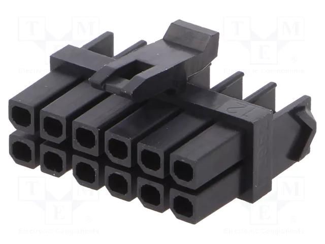 Connector: wire-board; plug; female; PIN: 12; Micro-Fit TPA; 3mm MOLEX MX-172952-1201