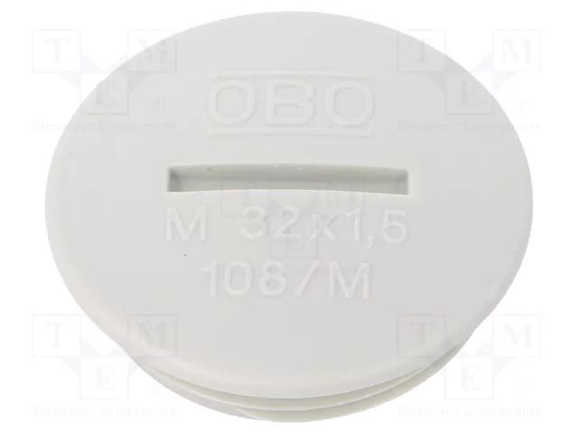 Stopper; M32; 1.5; polystyrene; light grey; 8mm OBO BETTERMANN OBO-2033021