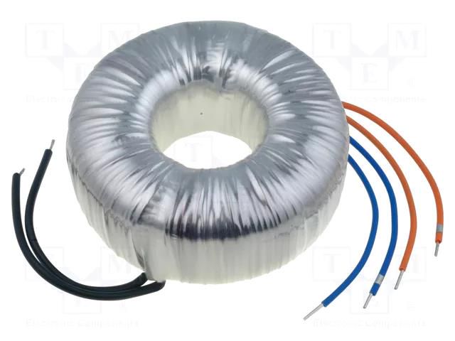 Transformer: toroidal; 300VA; 230VAC; 24V; 24V; 6.25A; 6.25A; H: 56mm BREVE TUFVASSONS TTS300/D230/24-24V