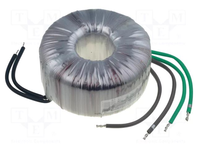 Transformer: toroidal; 600VA; 230VAC; 24V; 24V; 12.5A; 12.5A; H: 77mm BREVE TUFVASSONS TTS600/D230/24-24V