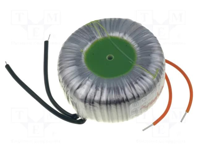 Transformer: toroidal; 120VA; 230VAC; 12V; 10A; Leads: cables; IP00 BREVE TUFVASSONS TTS120/Z230/12V