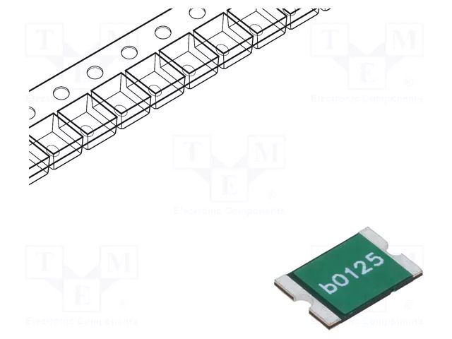 Fuse: PTC polymer; 1.25A; Imax: 100A; SMD; 0ZCF; 2920 BEL FUSE 0ZCF0125FF2C
