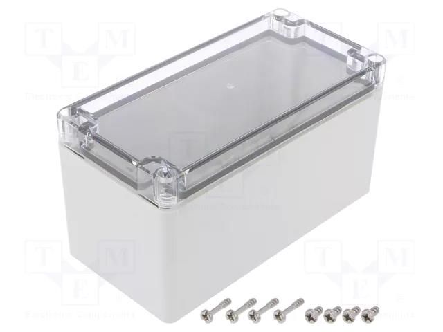 Enclosure: multipurpose; X: 80mm; Y: 160mm; Z: 85mm; EURONORD; grey FIBOX PCT081609