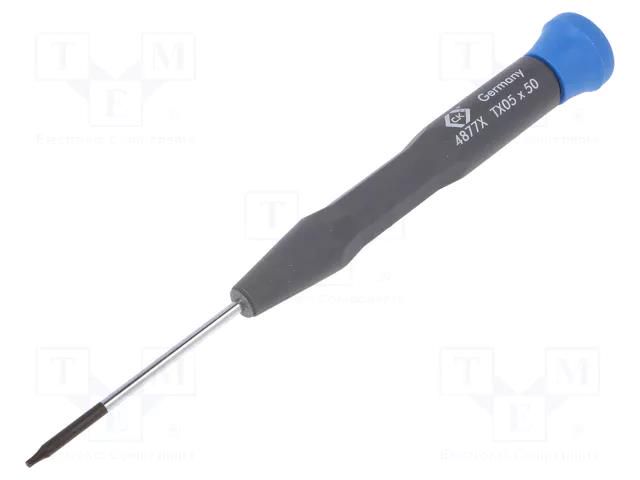 Screwdriver; Torx®; precision; TX05; PRECISION; Blade length: 50mm C.K CK-T4877X-05