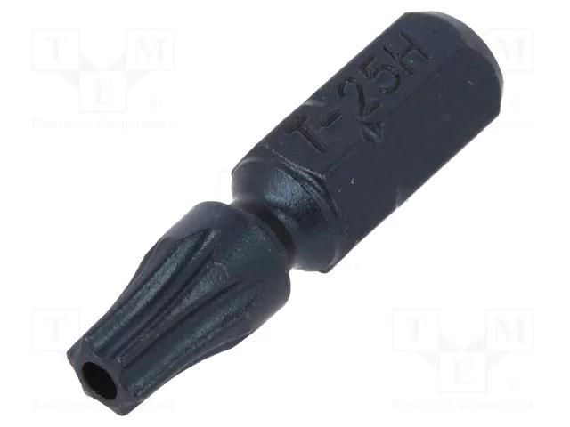 Screwdriver bit; Torx® with protection; T25H; Overall len: 25mm C.K CK-T4560-TXTP25