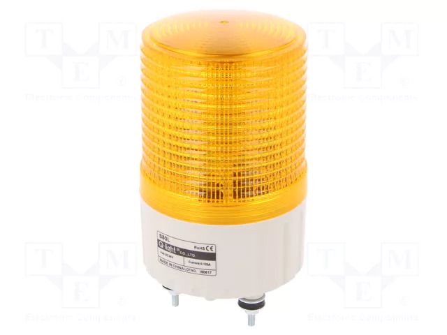 Signaller: lighting; continuous light,blinking light; amber; S80 QLIGHT S80L-24-A