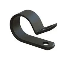 CABLE CLAMP, NYLON 6.6, BLACK, 3.2MM N-2B-BK