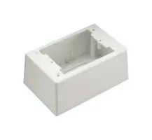 POWER JUNCTION BOX, 1 GANG, PVC, WHITE JBP1DWH