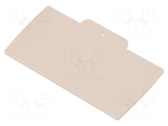End plate; colourless; A WEIDMÜLLER AEP2C10/16