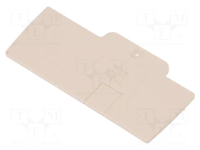 End plate; colourless; A WEIDMÜLLER AEP3C4