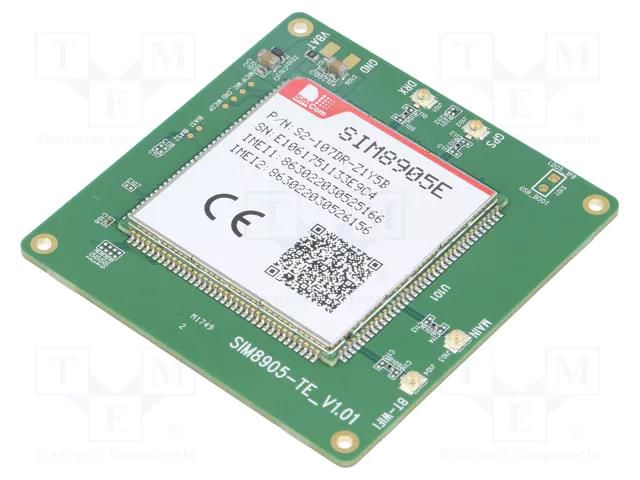 Dev.kit: evaluation; Bluetooth: 4.0; Comp: SIM8905E SIMCOM SIM8905E-5GWFTEKIT