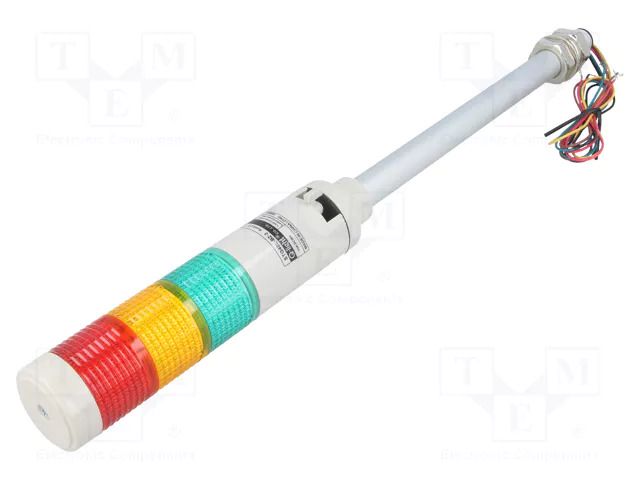 Signalling column; red/amber/green; LED; 24VDC; IP54; STG40L; ABS QLIGHT STG40LBZ324RAG