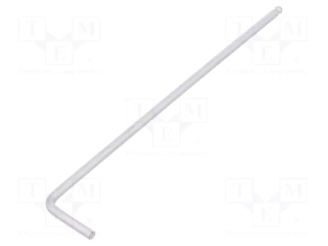 Wrench; hex key,spherical; HEX 2.5mm; Overall len: 113mm WIHA WIHA.01395