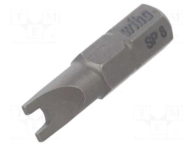 Screwdriver bit; spanner; SP8; Overall len: 25mm; STANDARD WIHA WIHA.27066