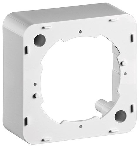 Surface Frame for Antenna Wall Sockets - 1-piece surface-mounted frame in white 67042