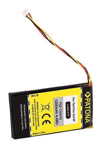 PATONA Battery f. TomTom Go 720 Go 520 530 630 720 730 920 930 530 Live 630 Live, PATONA 6710 4055655184045