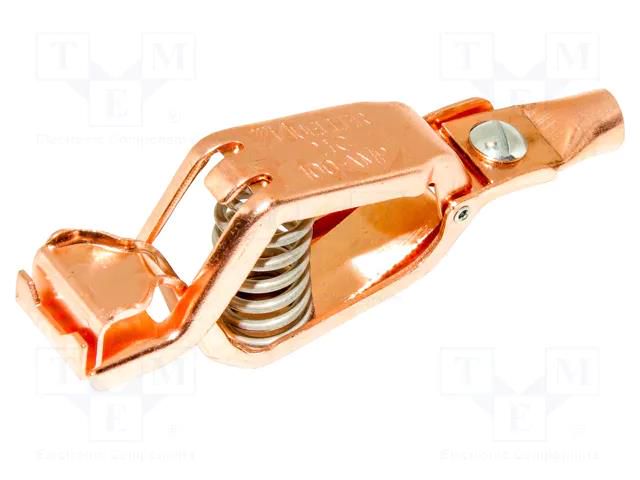 Crocodile clip; 100A; Grip capac: max.27mm; Overall len: 109mm MUELLER ELECTRIC BU-21CPN