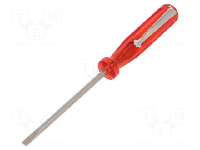 Screwdriver; slot; SL 3; Blade length: 60mm; Overall len: 120mm WIHA WIHA.01538