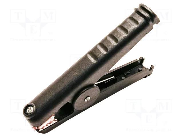 Crocodile clip; 300A; Grip capac: max.41mm; Overall len: 165mm MUELLER ELECTRIC BU-102BK-0