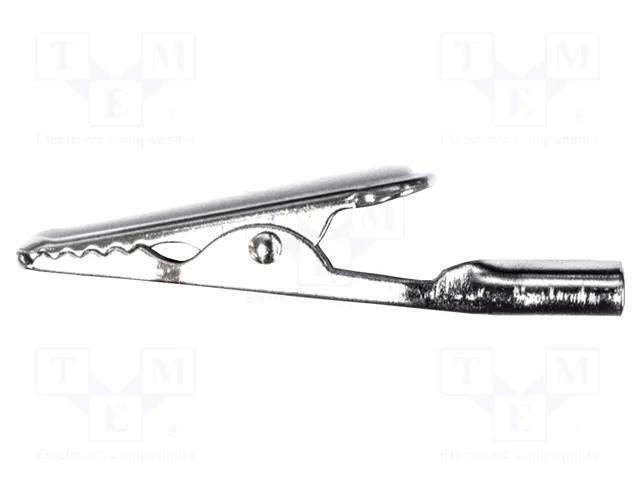 Crocodile clip; 10A; Grip capac: max.7.9mm; Socket size: 4mm MUELLER ELECTRIC BU-60