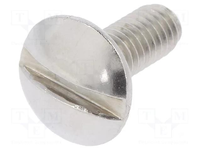 Screw; M4x10; 0.7; Head: button; slotted; 1.2mm; A2 stainless steel BOSSARD B4X10/BN500